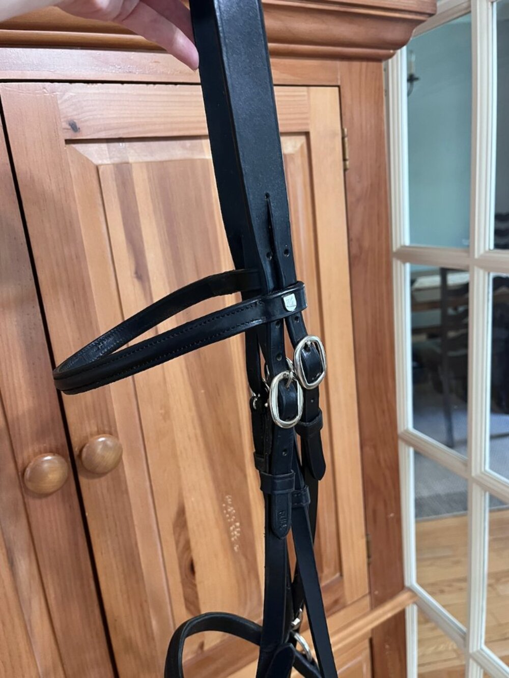 Horze bitless bridle: Black horse size. Like new. - Picture 7 of 7